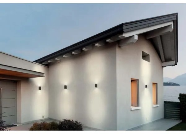 Redo 90152 - Aplică perete exterior PUNTA 2xGU10/7W/230V IP44