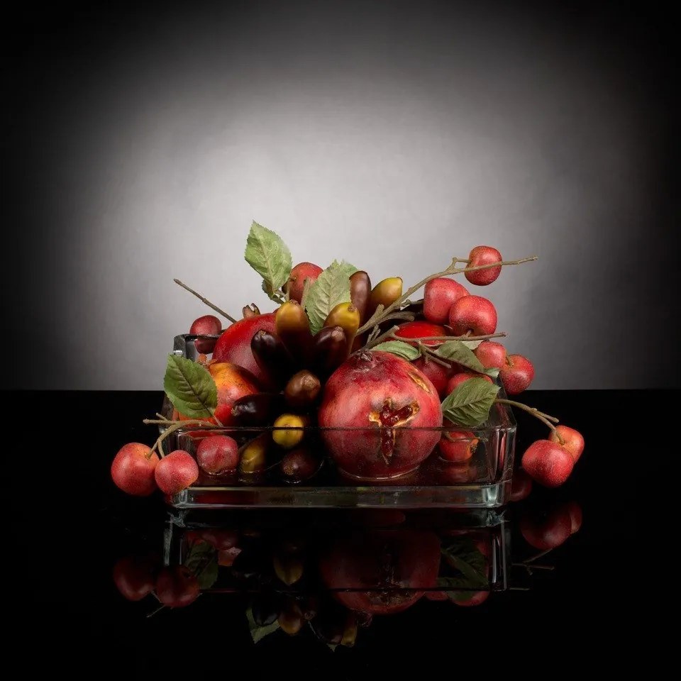 Aranjament floral mediu decor festiv design LUX POMEGRANATE