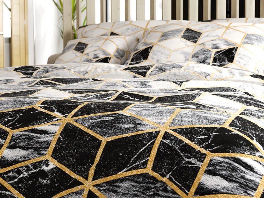 Lenjerie de pat din microfibra ATHENA negru Dimensiune lenjerie de pat: 70 x 90 cm | 140 x 220 cm