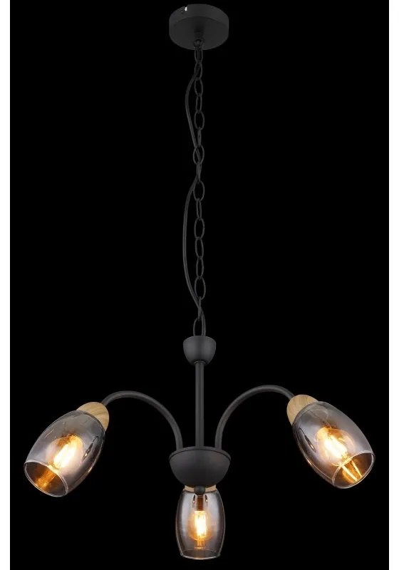 Lustra 3L design modern Gerly negru