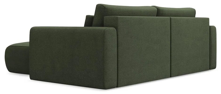 Colțar kaki extensibil/cu spațiu de depozitare (cu colț pe partea dreaptă/cu șezlong) Kapua – Makamii