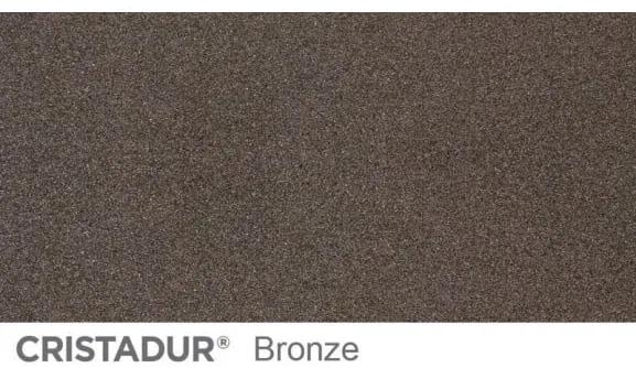 Chiuveta bucatarie Schock Mono D-100XS Cristadur Bronze, granit, reversibila, montare pe blat 78 x 51 cm