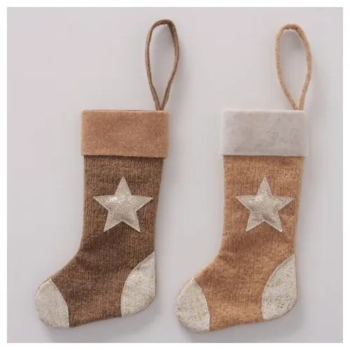 Set 2 ciorapi de Crăciun de agățat Boltze Stevy