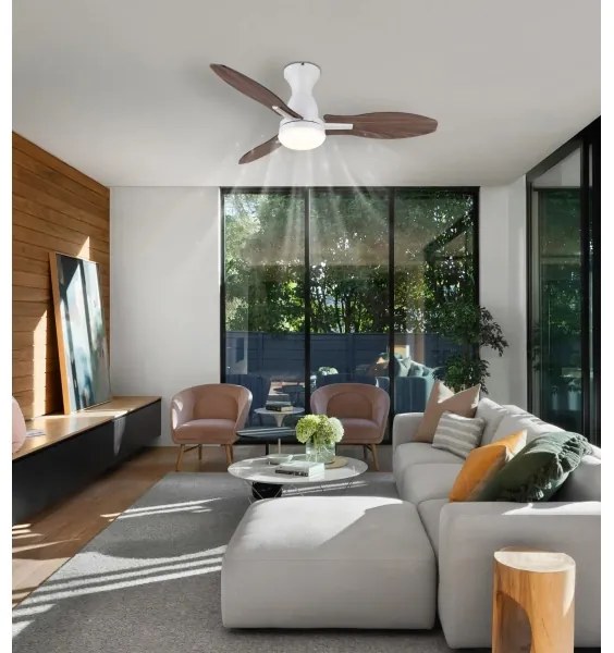 Globo 03671W - Ventilator tavan LED GALE 22W 230V 3000/4500/6000K +DO