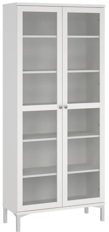 Vitrină albă 89x203 cm Roma – Tvilum