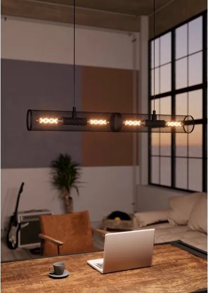 Lustră pe cablu REDCLIFFE 4xE27/40W/230V Eglo 43534