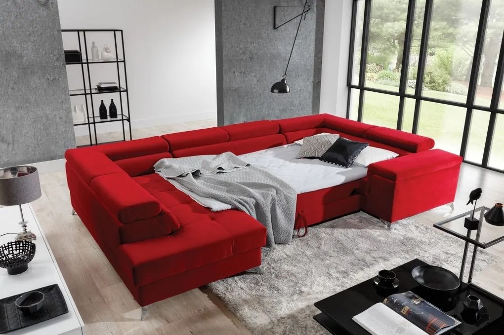 Coltar living extensibil Thiago – L350 x l202 x h90 cm