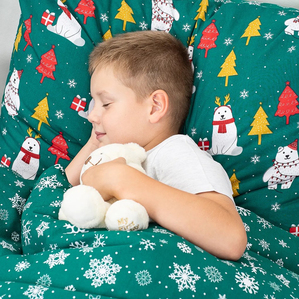 Lenjerie de pat din bumbac 4Home Polar Bear, 140 x200 cm, 70 x 90 cm