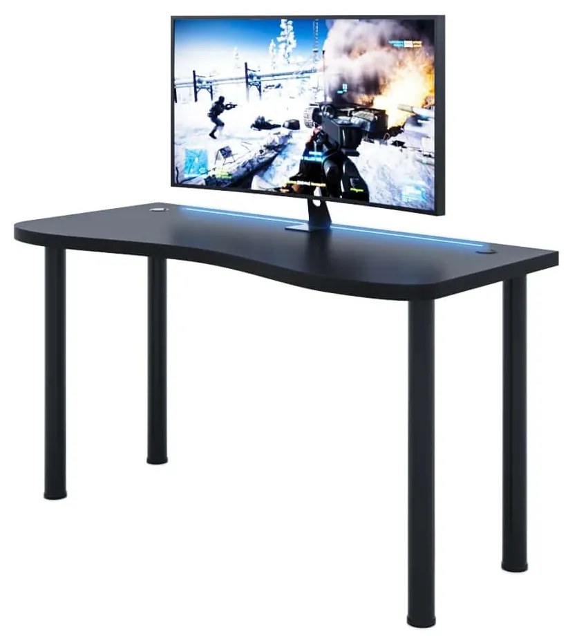 Masă PC gaming Gamer Y (Negru) (cu iluminat LED RGB). 1054981
