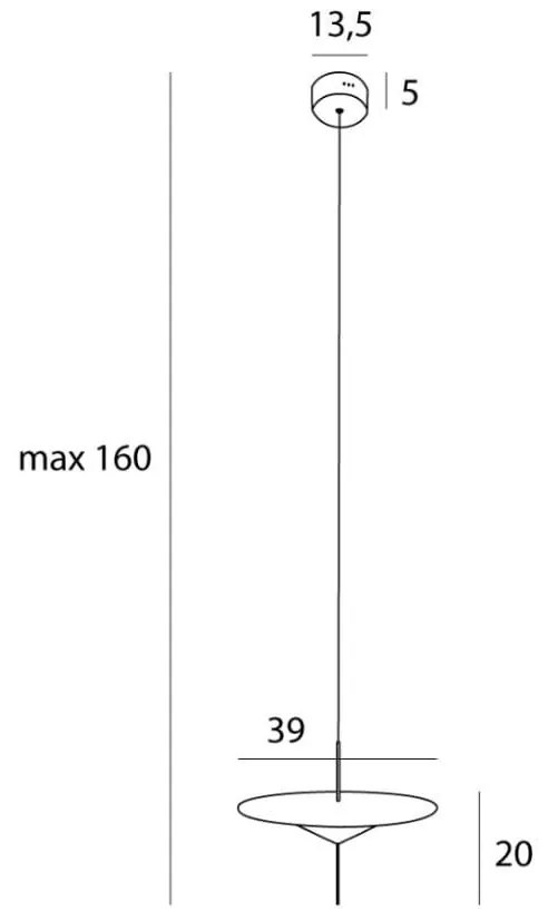 Pendul LED design modern decorativ Cone II