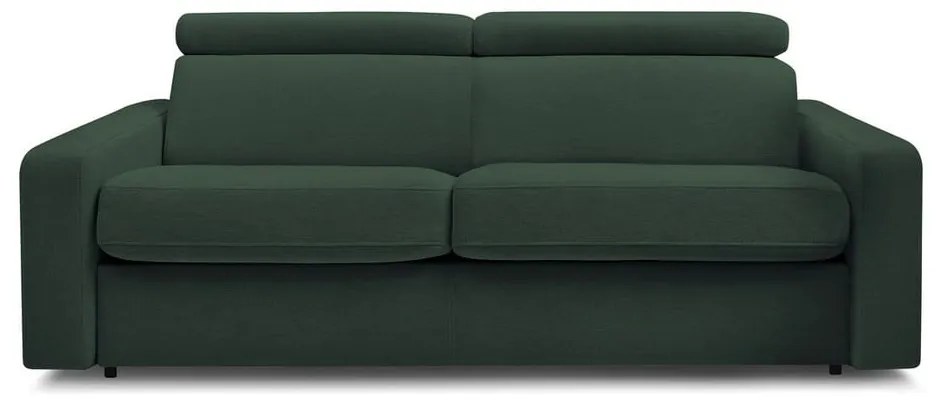 Canapea verde-închis extensibilă 195 cm Monaco – Bobochic Paris
