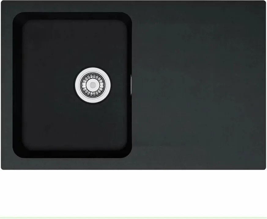 Chiuveta bucatarie compozit Franke Orion 1 cuva cu picurator 78x50 cm tectonite finisaj negru mat