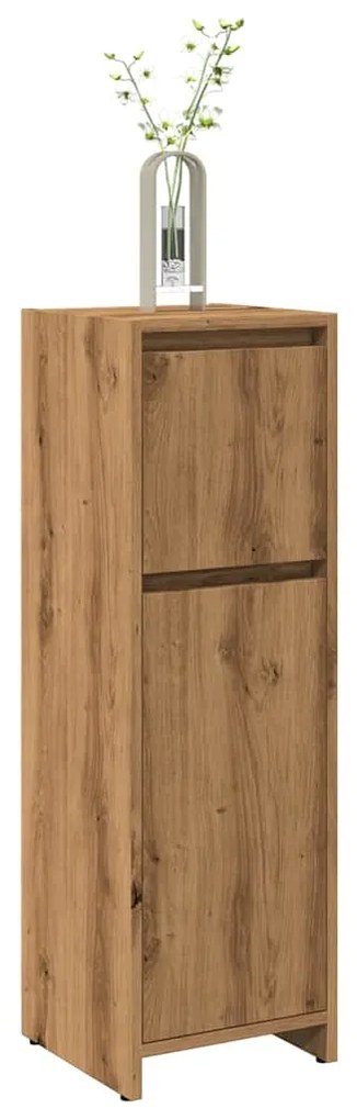 vidaXL Dulap de baie, stejar artizanal, 30x30x95 cm, lemn compozit