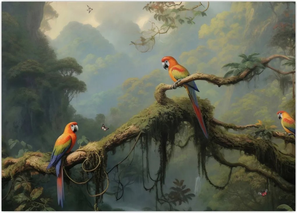 Tablou - Pădure tropicală (70x50 cm)