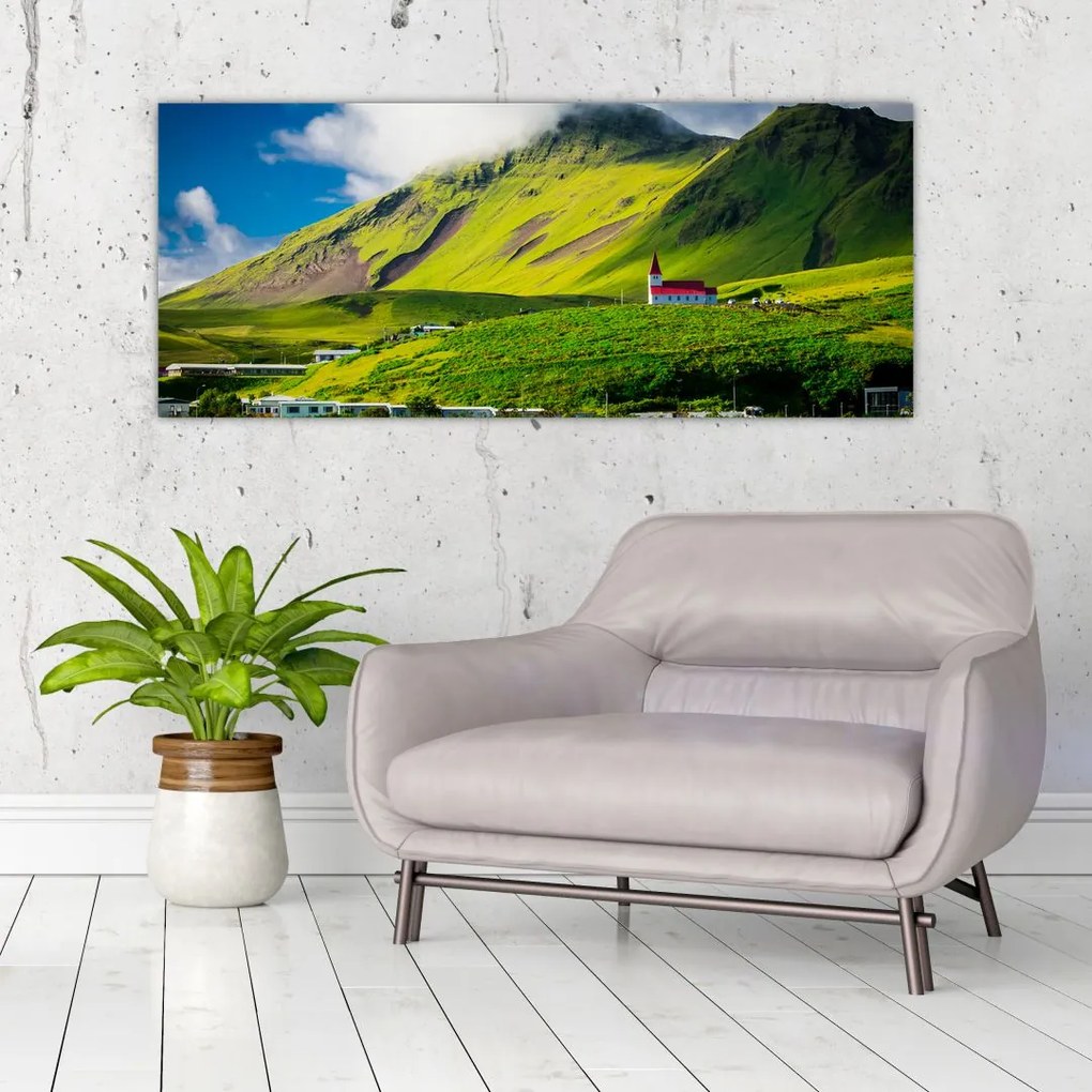 Tablou cu peisaj montan (120x50 cm)