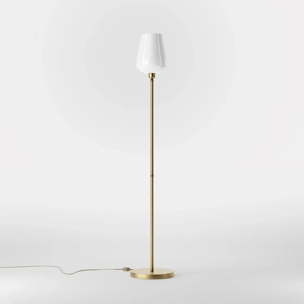 Lampa de podea design italian din alama si sticla Talis