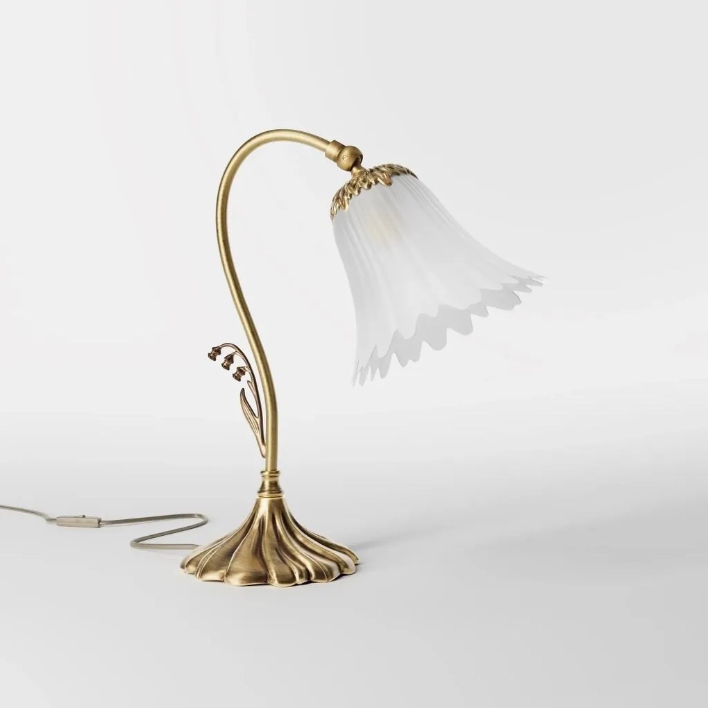 Veioza din alama stil Art Nouveau Floral