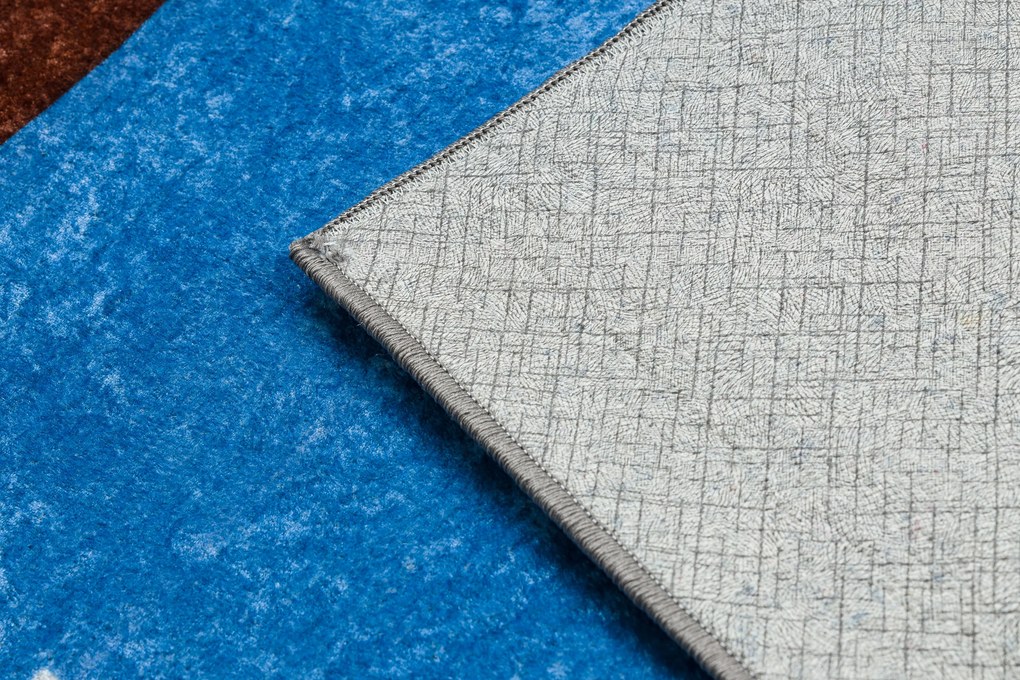 JUNIOR 51827.803 covor lavabil Camion, excavator pentru copii anti-alunecare - albastru - SECUNDAR-COTATI PRODUSUL