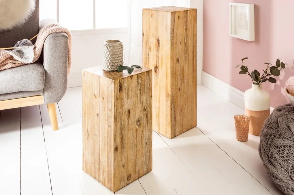 Coloana decorativa din lemn de salcam COLUMNA 75cm