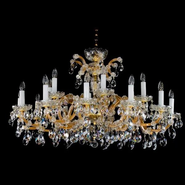 Candelabru Cristal Bohemia Exclusive 18 brate, diam.112cm MARIA TEREZIA 17 CE