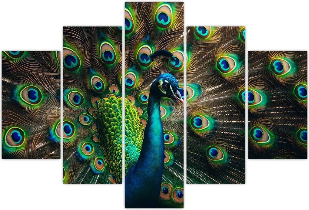 Tablou – Păun (150x105 cm)