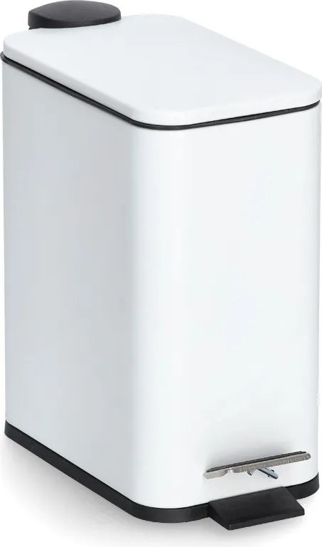 Cos de gunoi pentru baie cu pedala, 5 litri