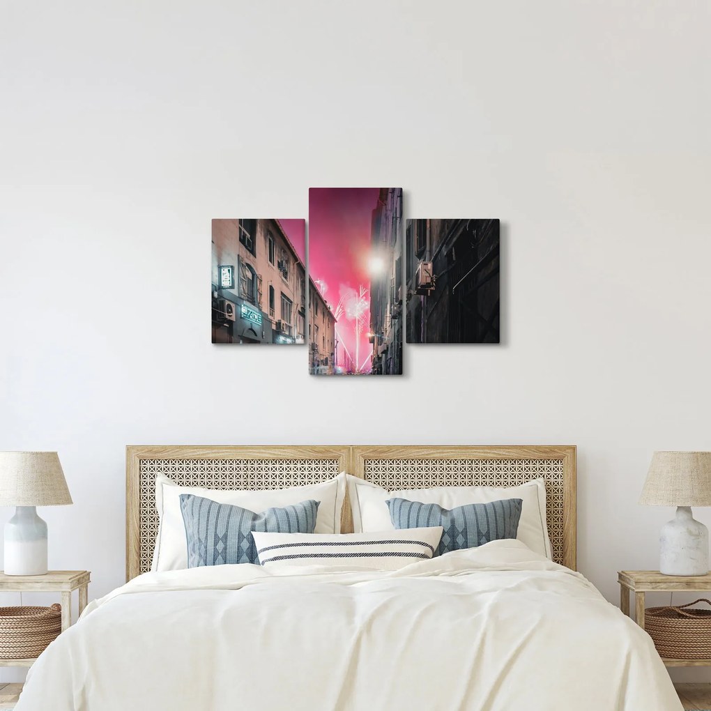 Tablou - Artificii din Marseille (90x60 cm)