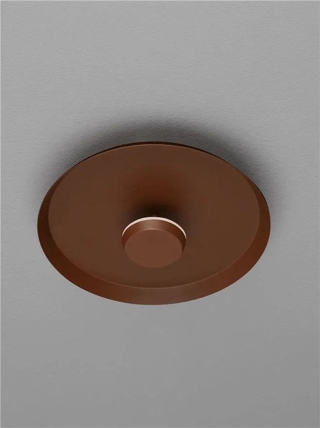 Plafoniera LED stil modern DORELL maro inchis