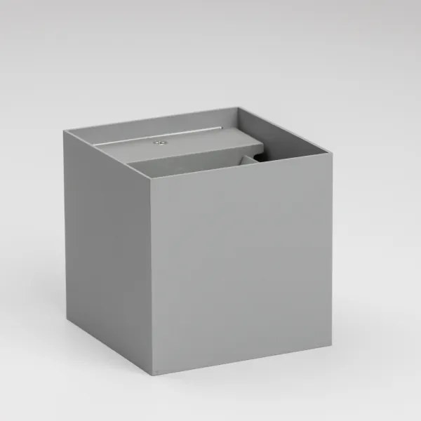 Aplică LED de exterior Brilagi CUBE LED/6W/230V gri IP54