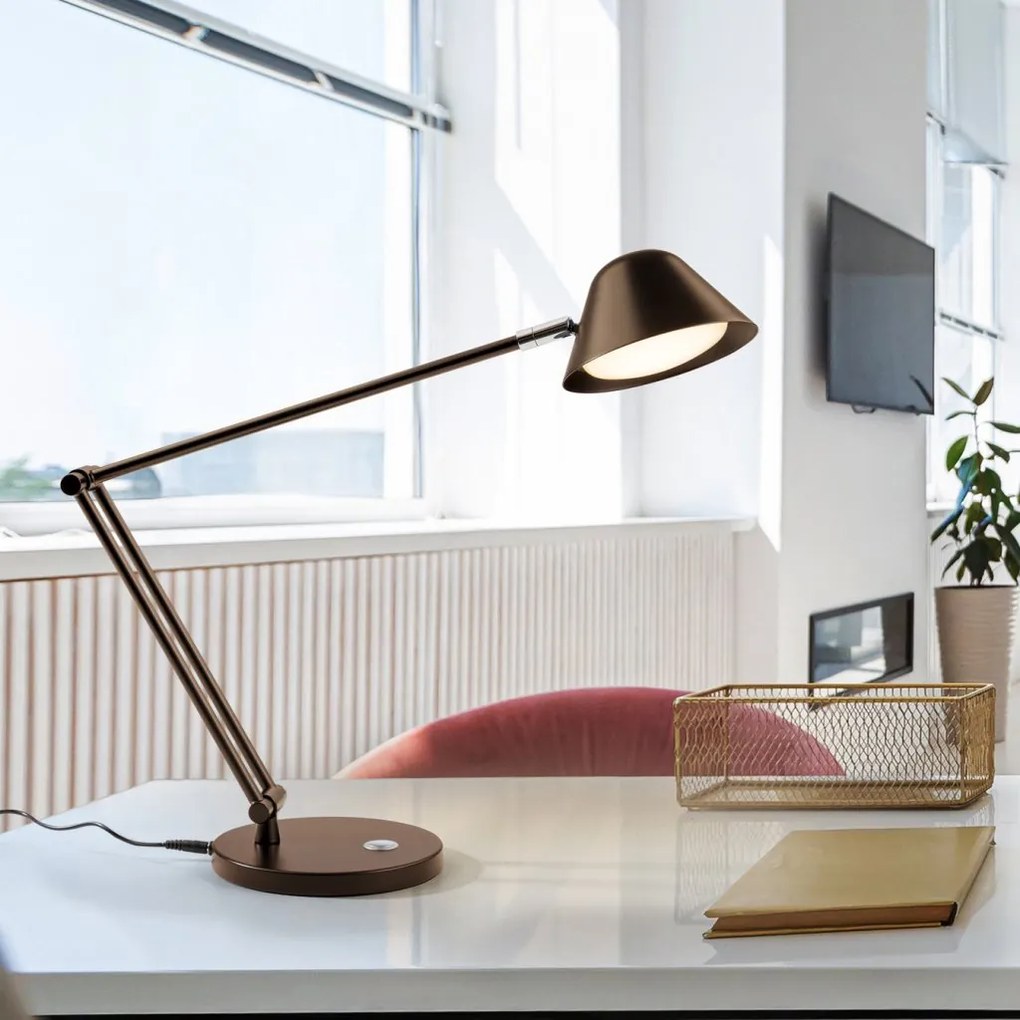 Lampa LED de birou cu brat articulat Taros