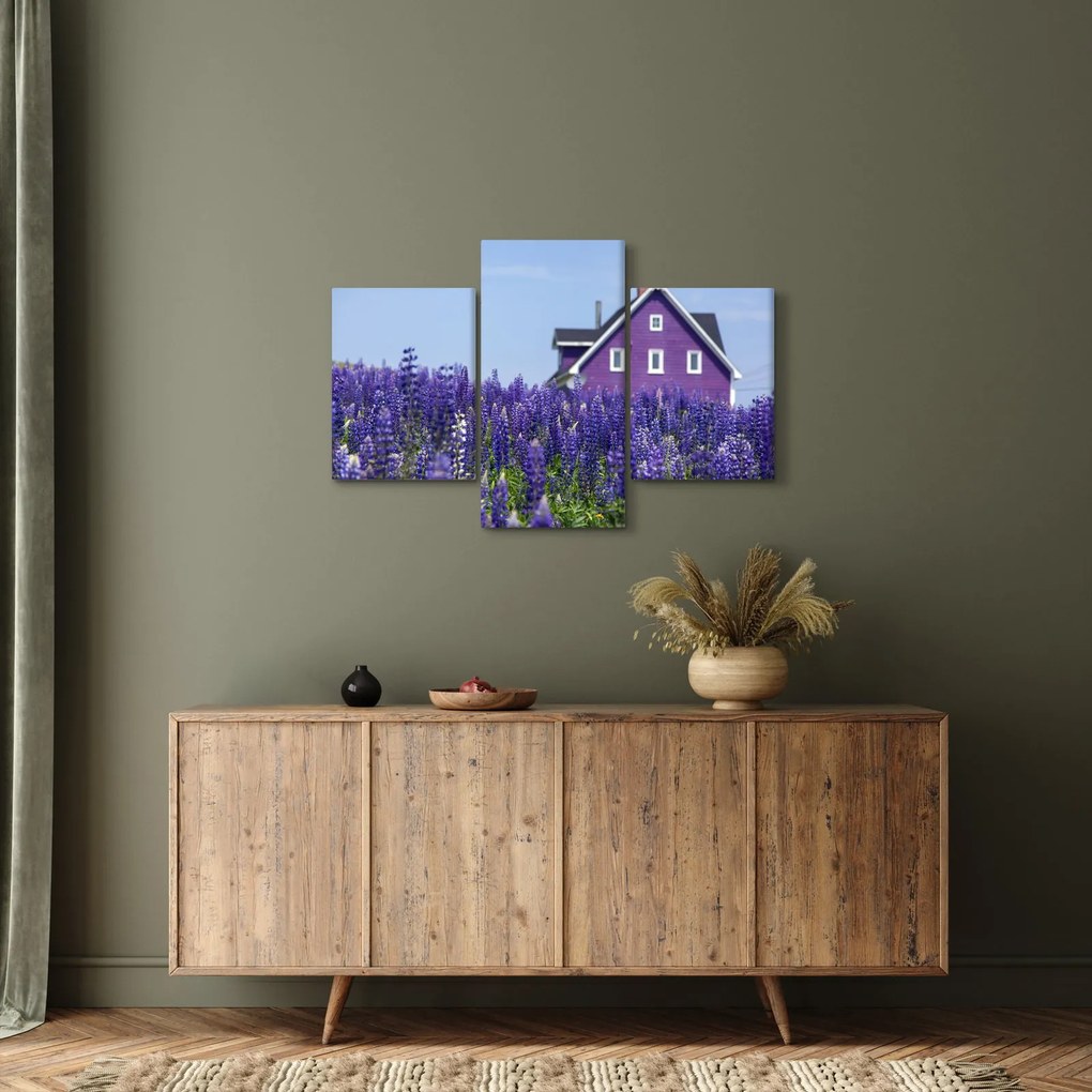 Tablou cu câmp de lavanda (90x60 cm)