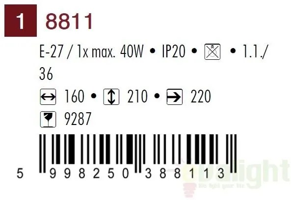 Aplica de perete Flossi 8811 RX