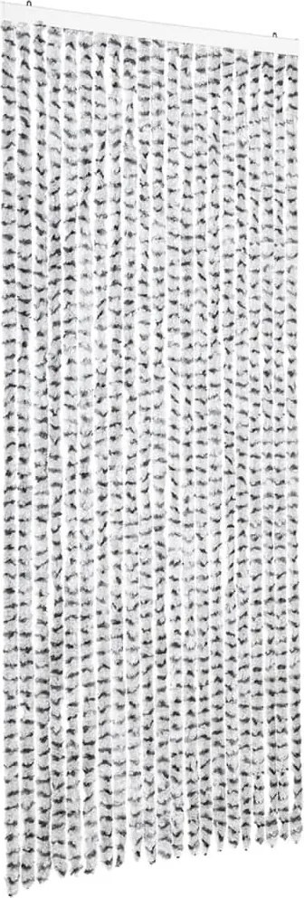 vidaXL Perdea pentru insecte, gri deschis și închis 90x220 cm chenille