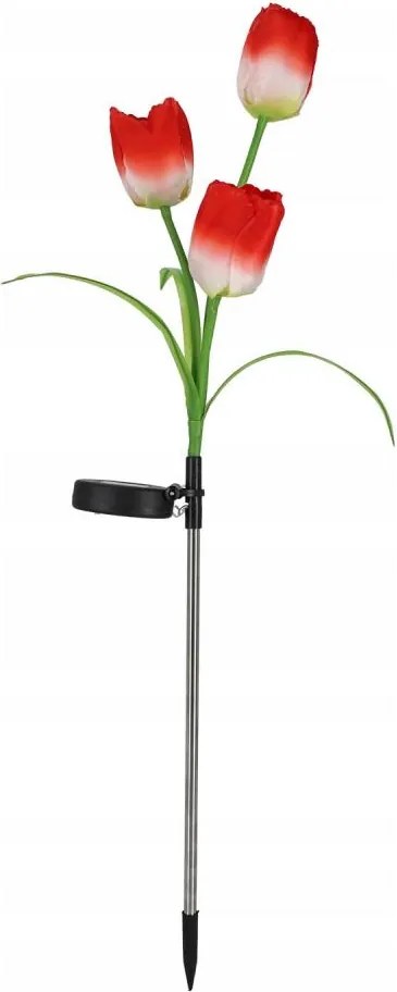 Lampă decorativă solară LED RGB 3xLED/3,7V 200 mAh IP44 tulipán