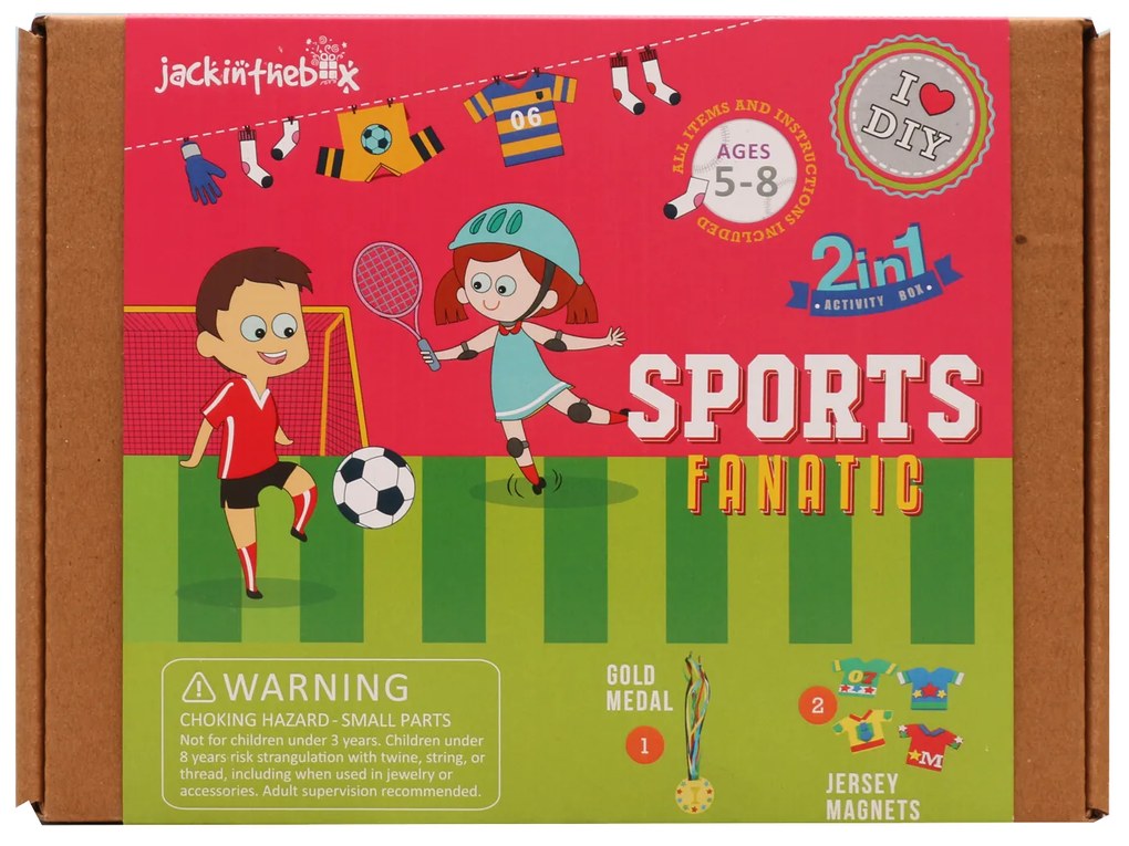 KIT CREATIE 2-IN-1 IUBITORI DE SPORTURI - JACK IN THE BOX (JK10024)