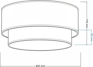 Brilagi - Plafonieră LED BOHO ECO, 1xE27/10W/230V, Ø 40 cm, crem