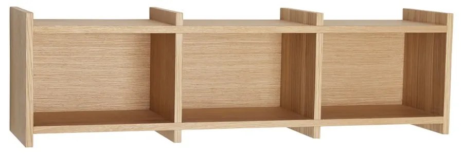 Raft în culoare naturală etajat cu aspect de lemn de stejar 80 cm Focal – Hübsch