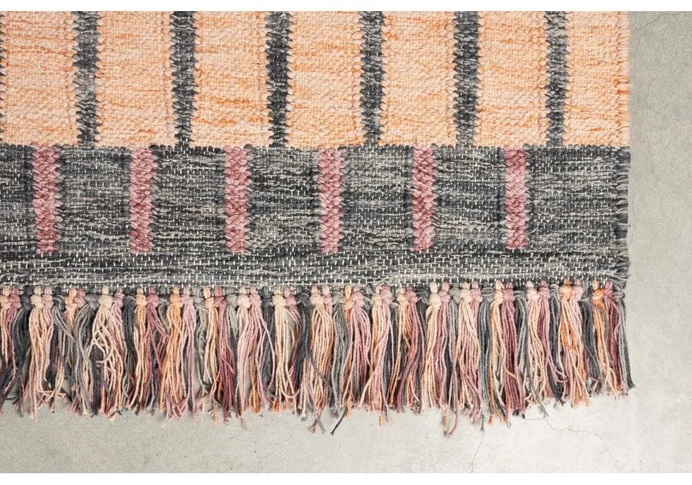 Covor roz/piersică din bumbac 160x230 cm Hampton – Dutchbone