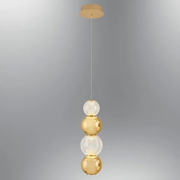 Candelabru LED CREMONA pe cablu, 7W, 230V, 3000K, auriu