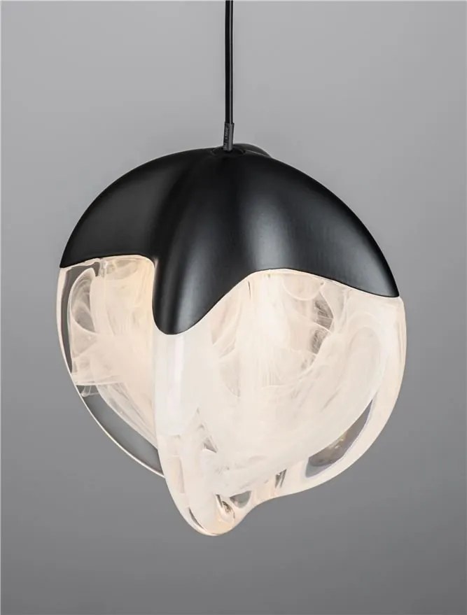 Lustra, Pendul modern LED ALICIA negru