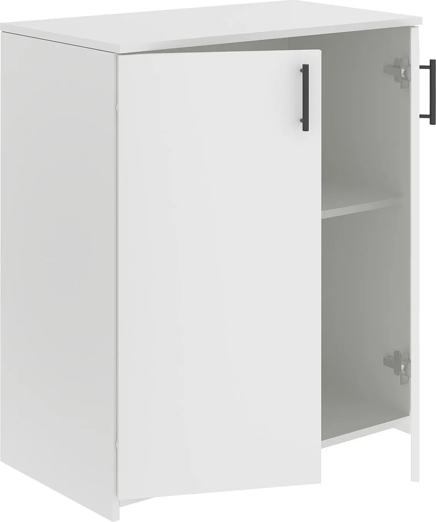 Comoda Creta, 2 Usi, Alb, 80 x 42 x 90 cm