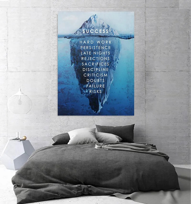 Tablou canvas Success Iceberg 120x80 cm