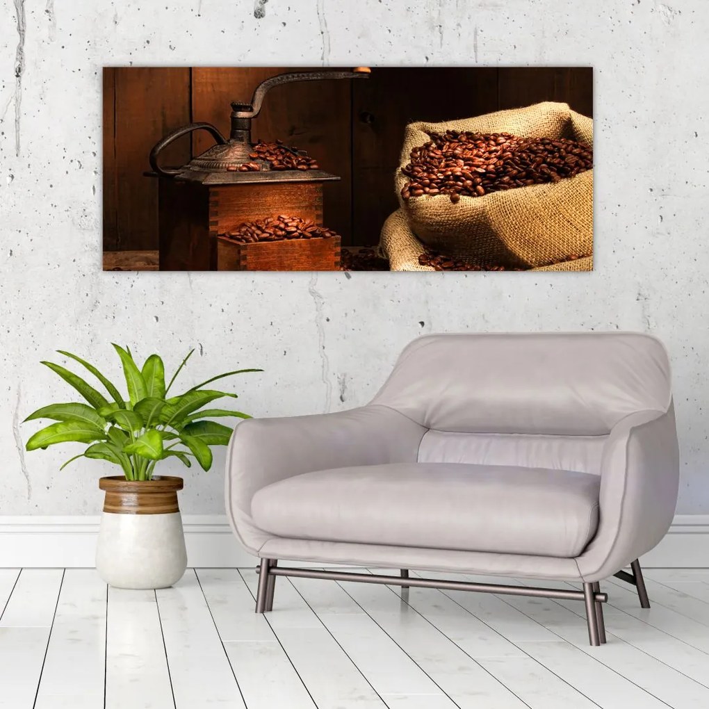 Tablou cu cafea (120x50 cm)