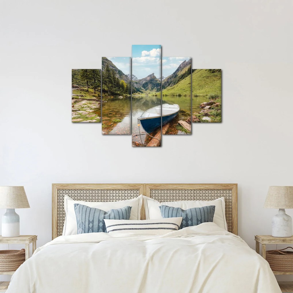 Tablou - Seealpsee, lac din Elveția (150x105 cm)