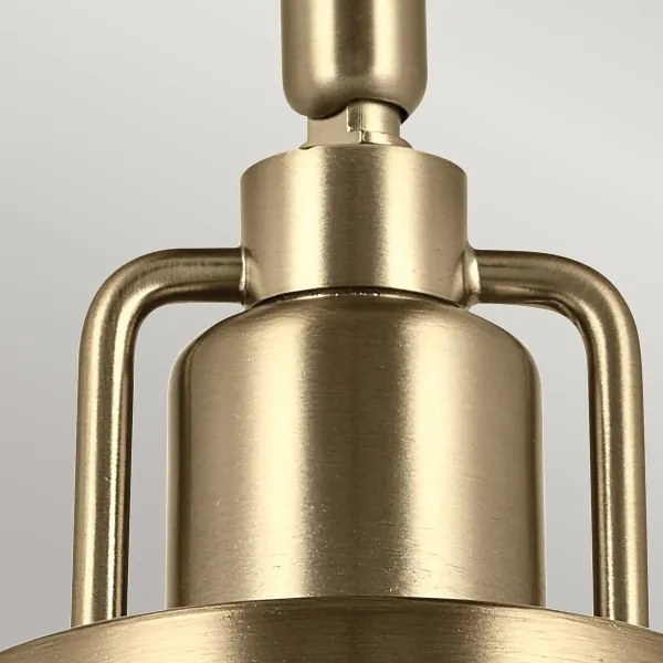 Lampă de perete Kichler KL-NIVA-1W-1P-CPZ NIVA 1xE27/40W/230V alamă