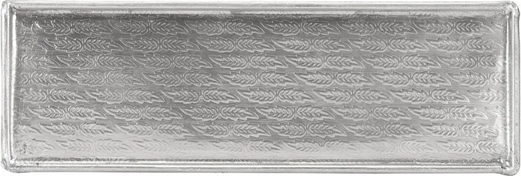 Tava metalica argintie, 35x12 cm
