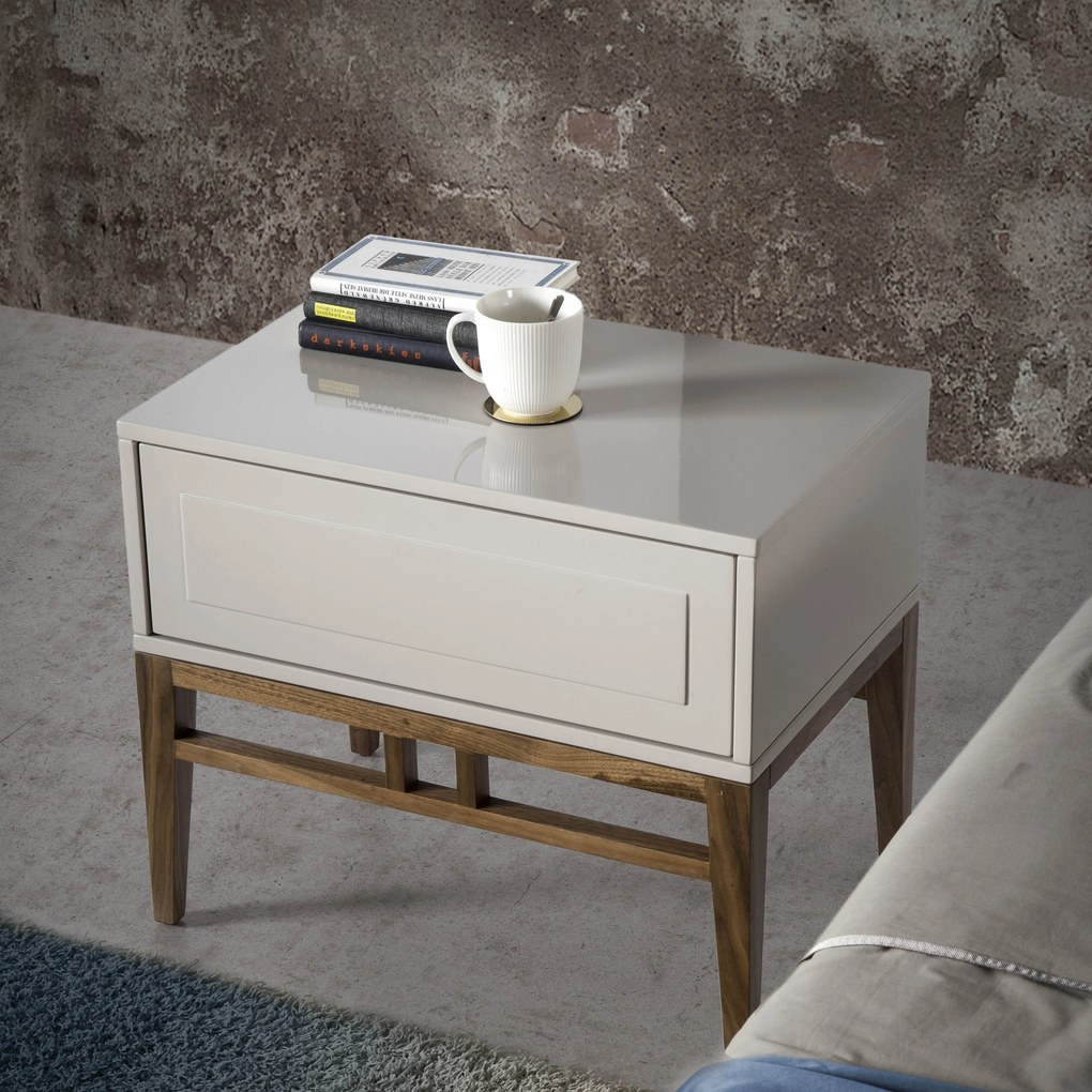 Noptiera eleganta design modern Platin AC-CP1709-H