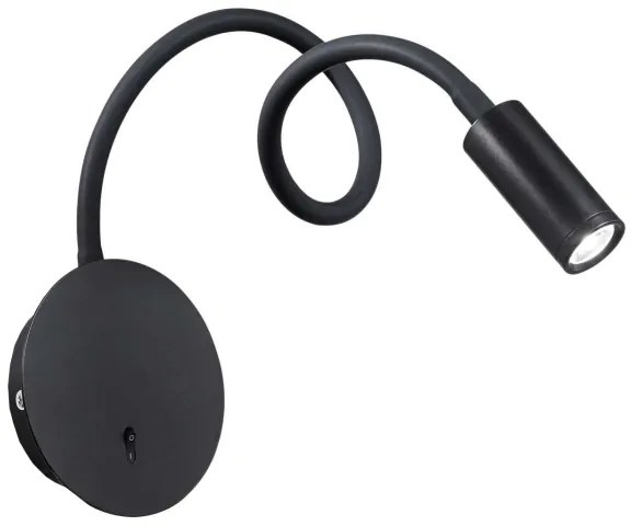 Spot LED de perete Ideal Lux FOCUS LED/3,5W/230V negru