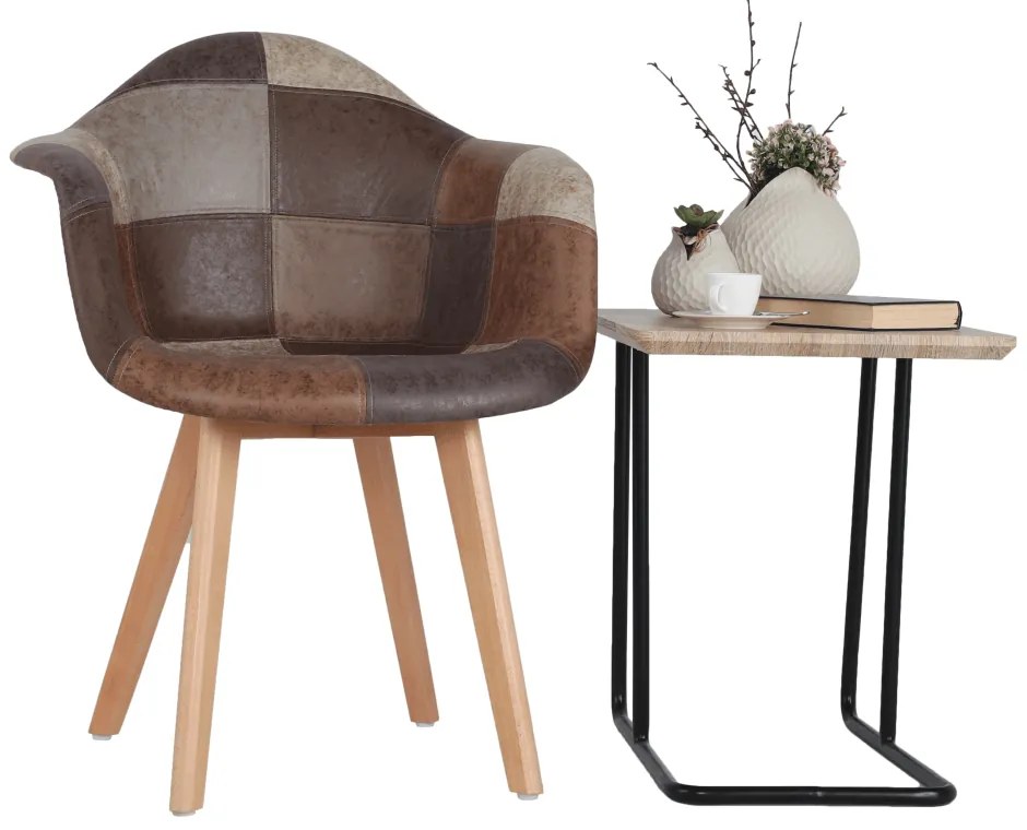 Fotoliu de design, patchwork/fag, TERST