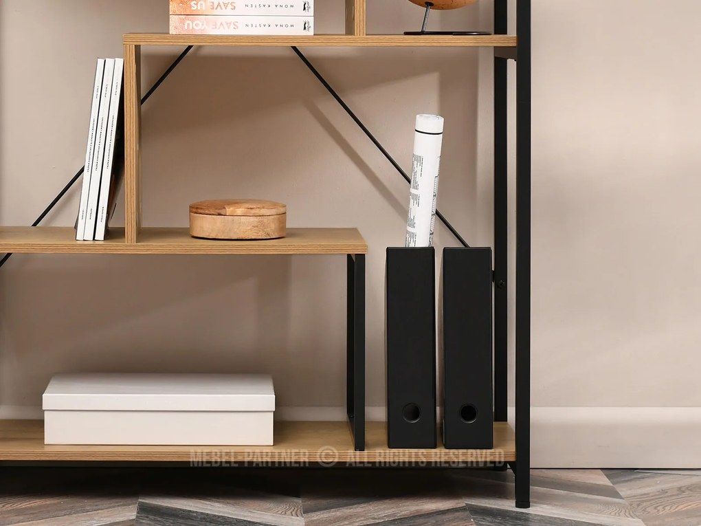 Raft Harp B (stejar + negru). 1111356